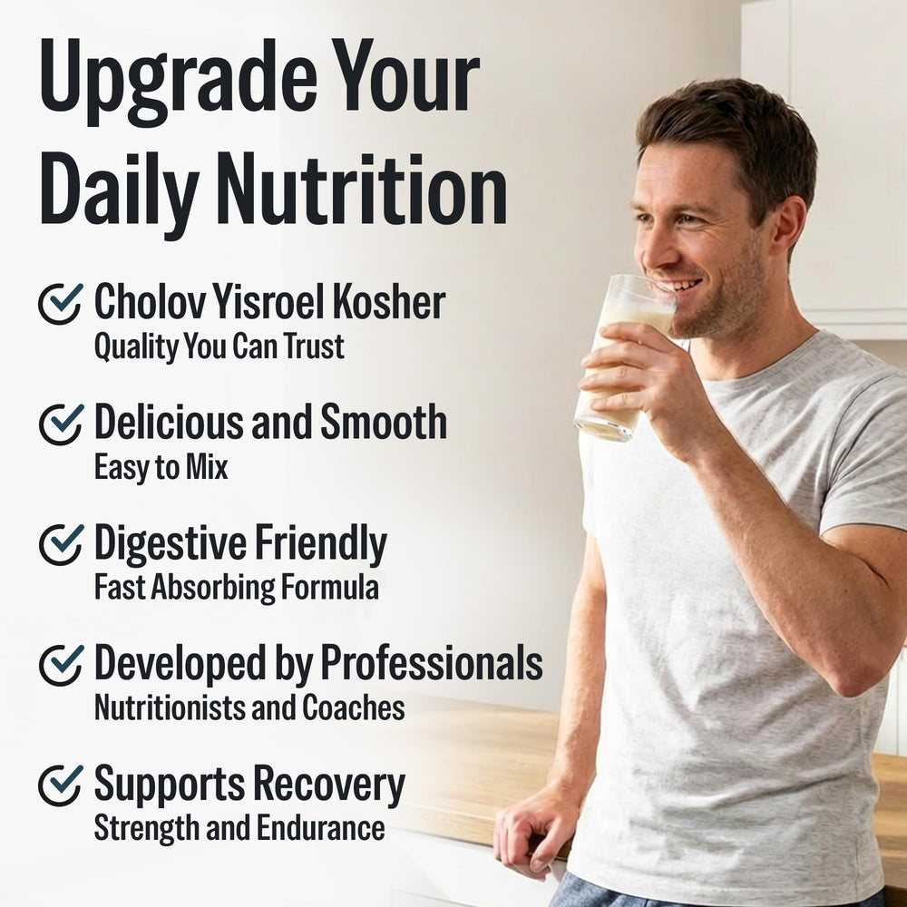 Qualify Tnuva cuchara medidora comparada con porción, control exacto de proteína