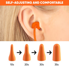 Quality Plugs by Rips detalle del cordón textil que evita pérdida