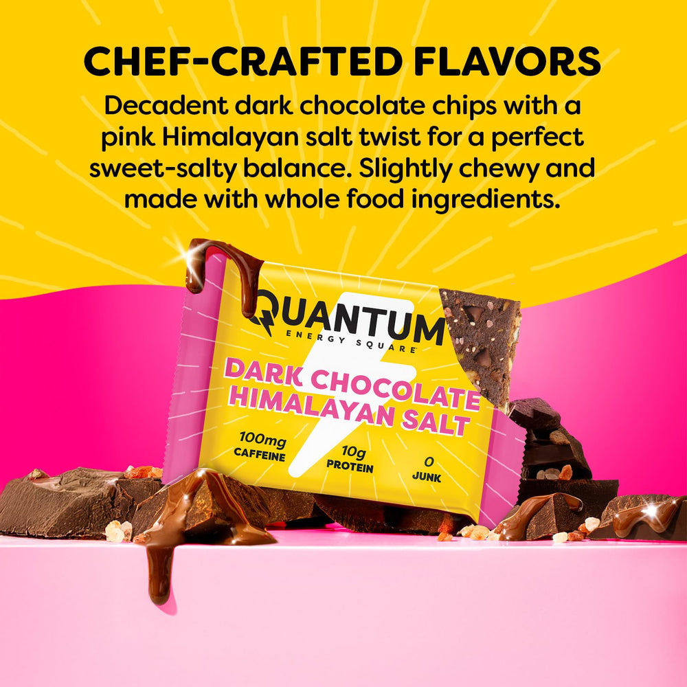 Quantum Energy Squares etiqueta de ingredientes y certificaciones claras