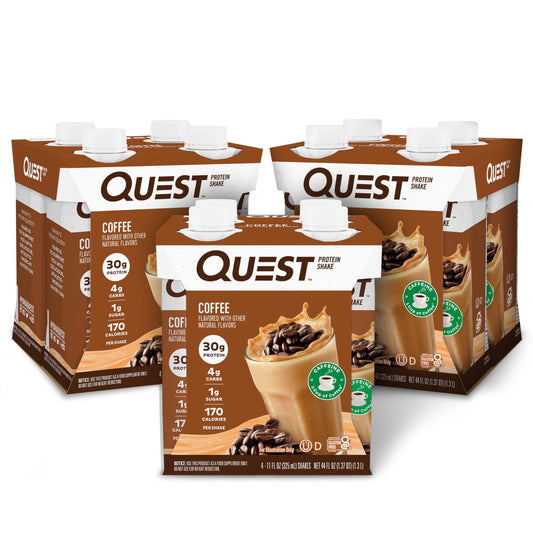 Quest botella frontal mostrando etiqueta y conveniencia
