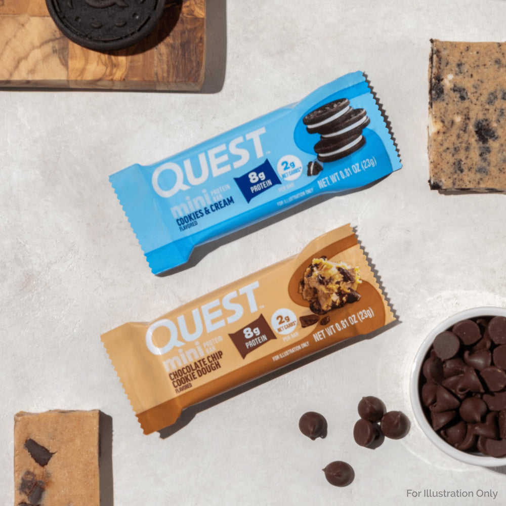 Quest Mini Cookies empaque individual práctico para bolso o mochila