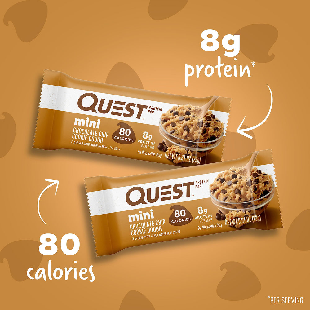 Quest detalle de textura y chispas para apreciar sabor y masticabilidad
