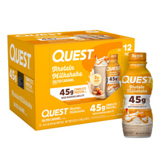 Quest batidos frontales en caja 12 unidades mostrando presentación y conveniencia