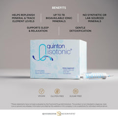 Mano abriendo ampolla Quicksilver Quinton para uso inmediato y fácil consumo