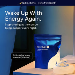 QuietLab primer plano del material TPE ultrafino que ofrece confort