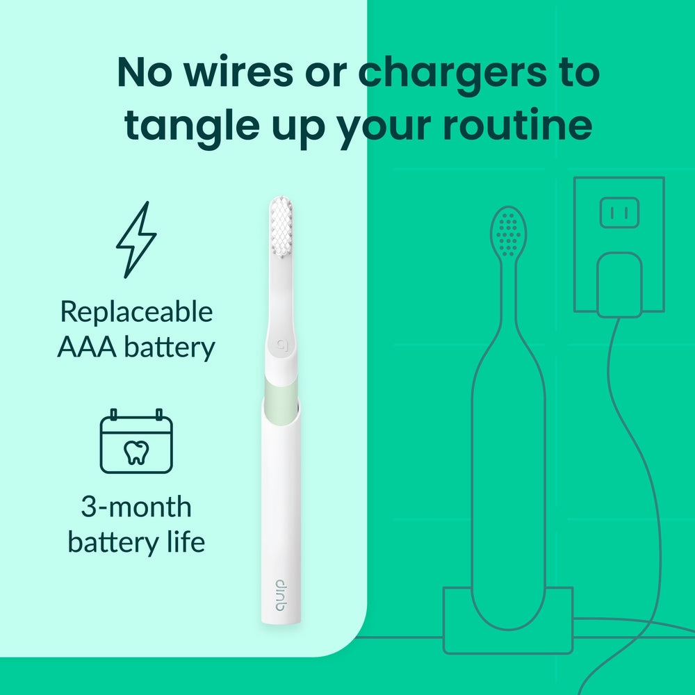 Quip en funda de viaje protegiendo el cabezal para transportar