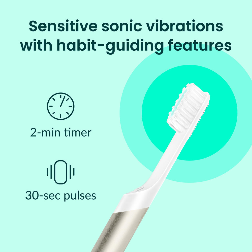 quip cerdas suaves detalle que protege encías sensibles