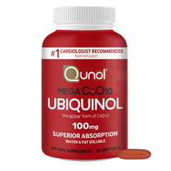 Qunol ubiquinol 100 mg cápsulas blandas: uso diario para apoyo al metabolismo