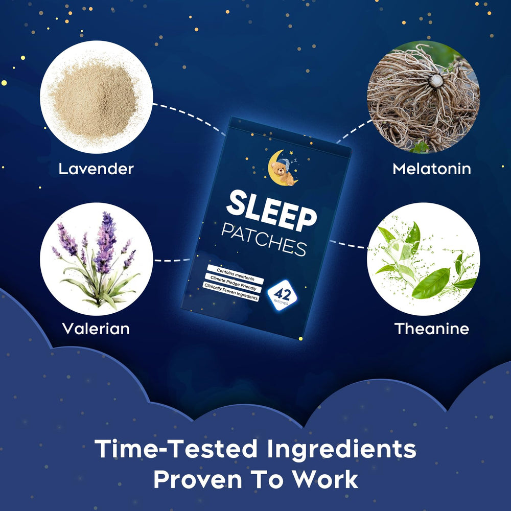 RAAYAM envase azul, parche de sueño listo para uso nocturno