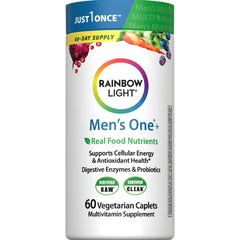 Rainbow Light mostrando el frente del envase con beneficios claros
