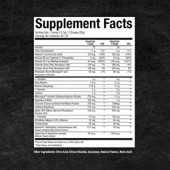 RAW CBUM etiqueta con lista de ingredientes, evidencia transparencia