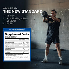 RAW Essential Frambuesa Azul sobre dosis, formato conveniente para entrenar donde quieras.