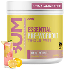 RAW envase frontal Pink Lemonade mostrando diseño y 30 servicios beneficios energéticos