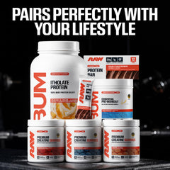 RAW gominolas en mochila de entrenamiento, listas para llevar