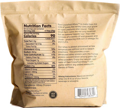 Raw Organic Whey café con proteína integrable para energía sin sabores añadidos
