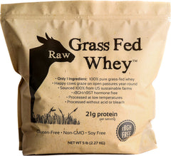 Raw Organic Whey frente del paquete mostrando sello puro y beneficio de limpieza