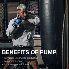 RAW Pump Stim Free etiqueta visible muestra fórmula sin estimulantes