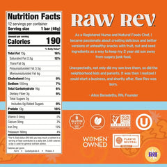 Raw Rev Glo barrita sin envolver lista para comer, portable y práctica