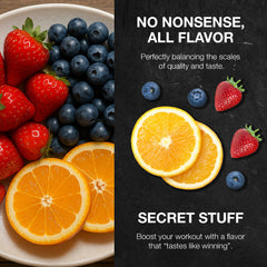 Close-up of RAW Thuper Thavage label shows creatine and citrulline.