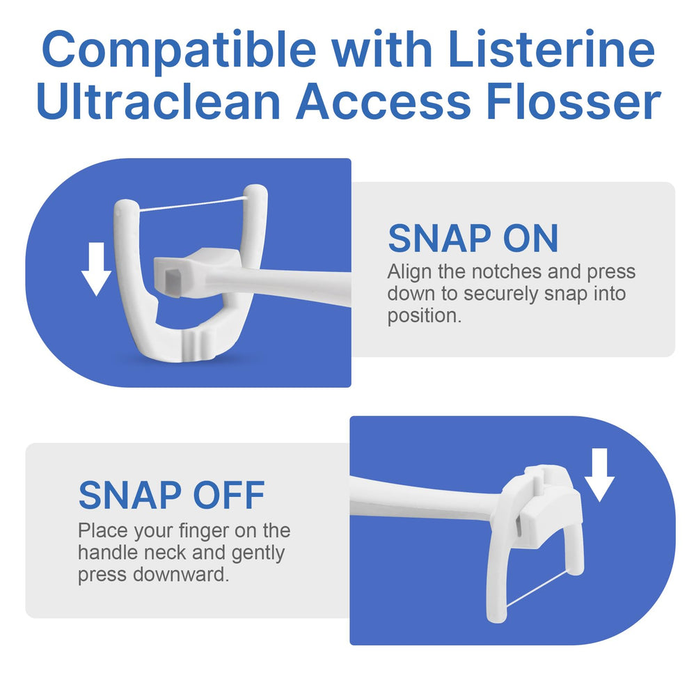 RAZOKO cabeza instalada en mango Listerine Ultraclean Access para uso inmediato