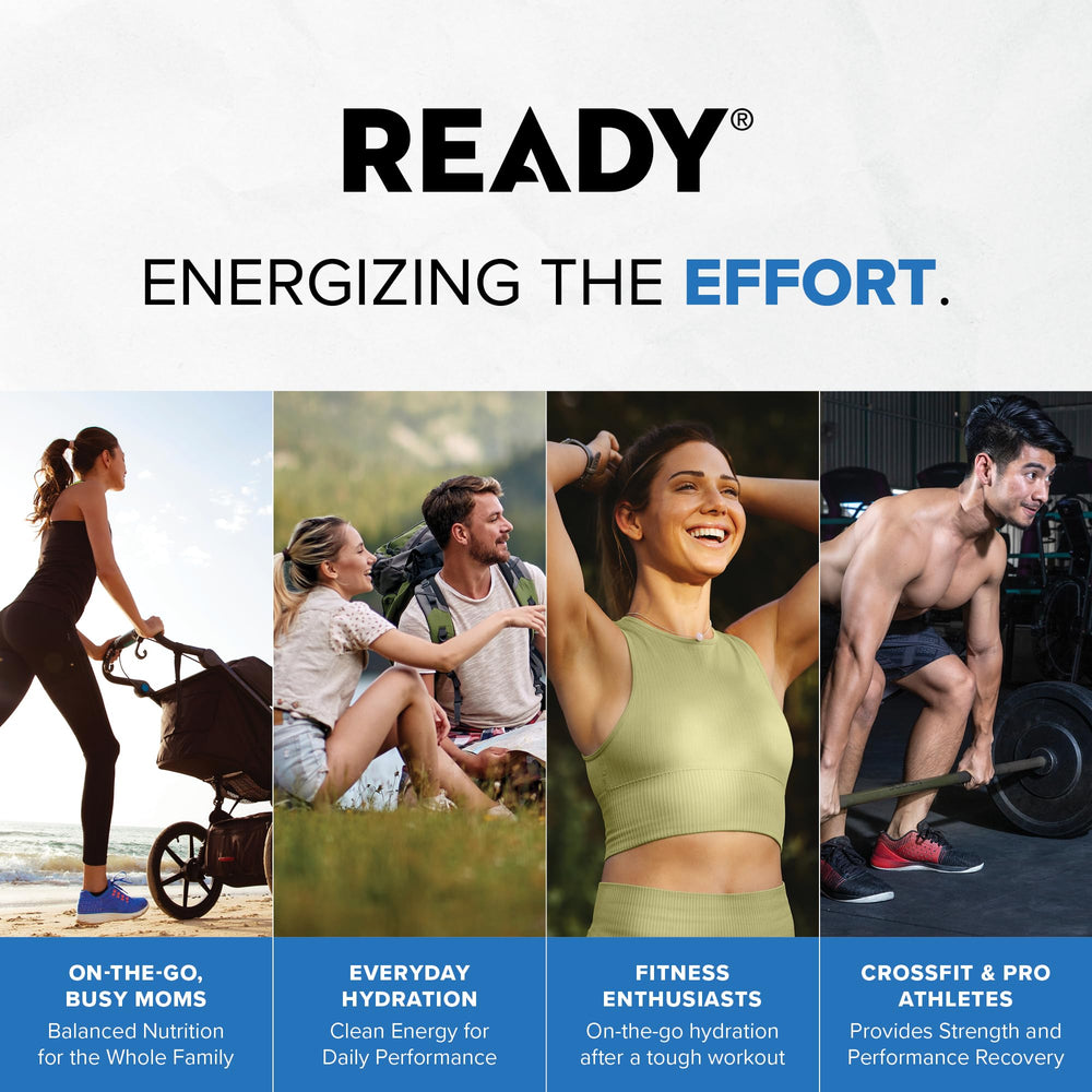 Ready etiqueta nutricional mostrando 20 g de proteína y cero azúcar
