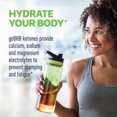 Etiqueta de Real Ketones con información nutricional y electrolitos visibles