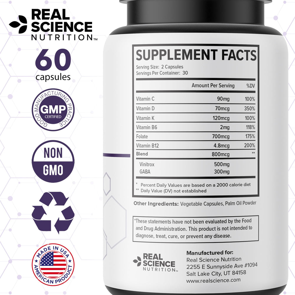 Real Science LegEase Miracle cápsula en primer plano, calidad de formulación