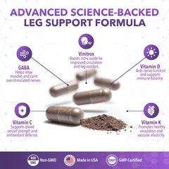 Real Science LegEase Miracle persona preparándose para dormir, mejora descanso