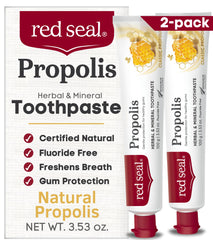 Red Seal frente del envase mostrando diseño y beneficios naturales