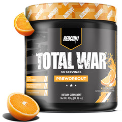REDCON1 Total War frontal mostrando envase y sabor Orange Crush