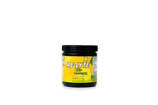 REDMOND envase Re-Lyte Kids piña mostrando diseño y tamaño conveniente