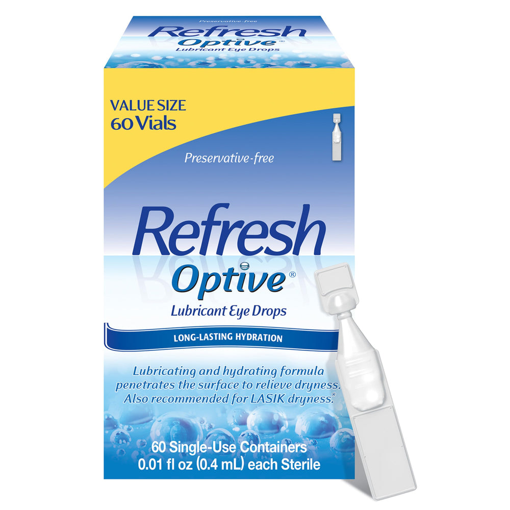 REFRESH OPTIVE envase frontal mostra beneficio portabilidad