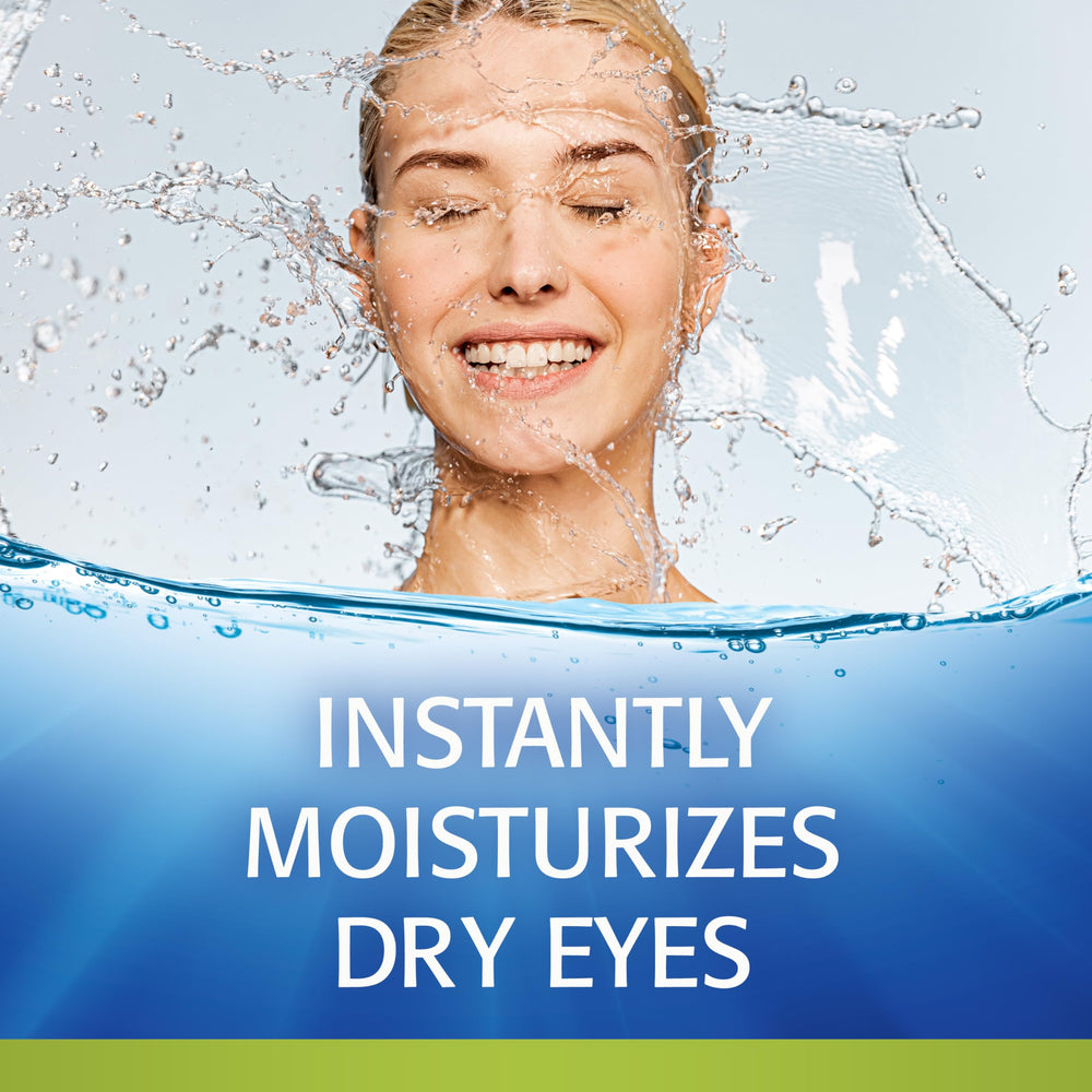 Refresh RELIEVA mujer usando gotas reduce irritación por pantallas