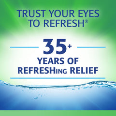 Refresh gota transparente demostrando textura hidratante ligera