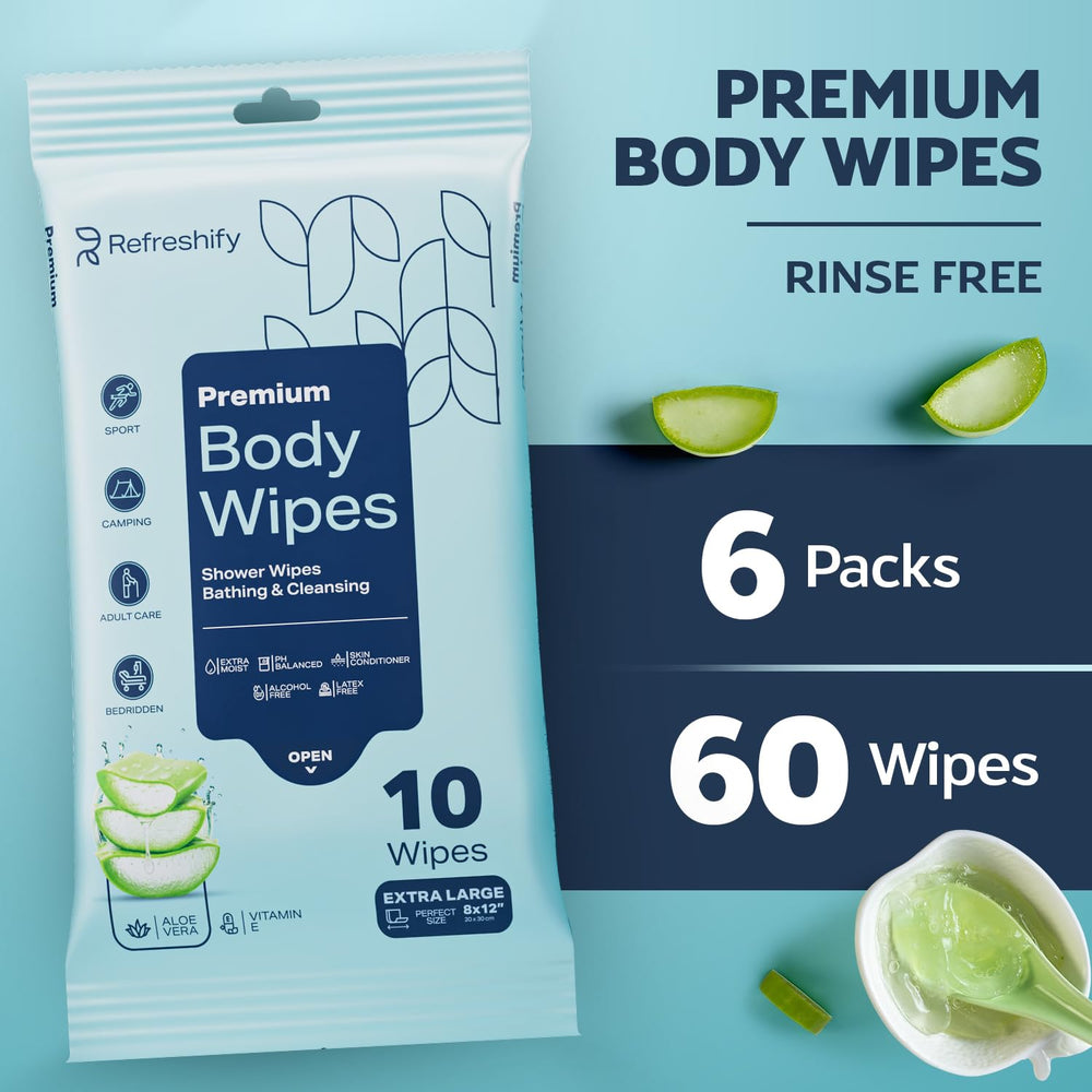 REFRESHIFY comparación tamaño toallita en mano muestra cobertura eficiente