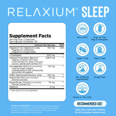Relaxium primer plano de la cápsula mostrando recubrimiento suave
