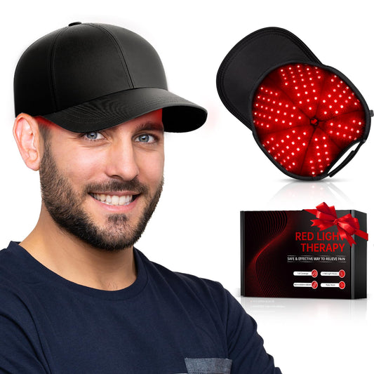 RELEXNOW gorra vista frontal mostrando cobertura completa y comodidad