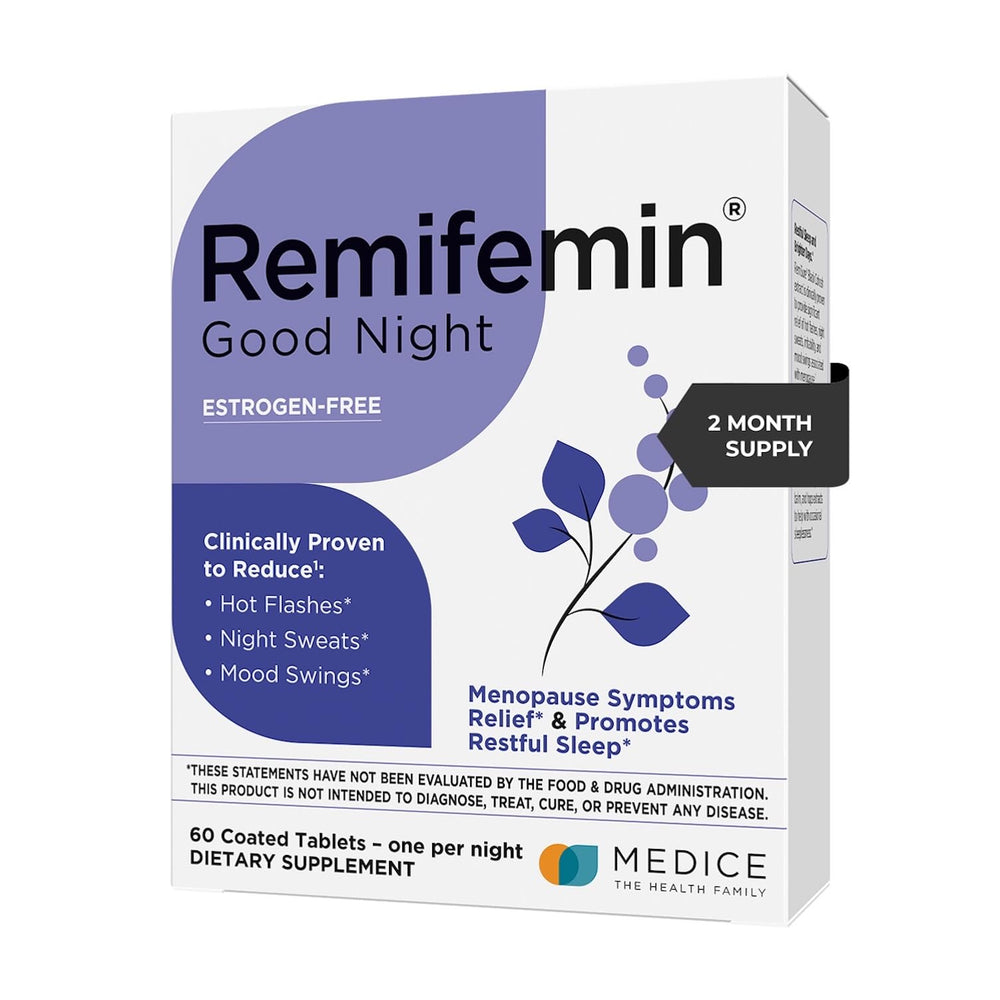 Remifemin envase frontal mostrando etiqueta y beneficios para la menopausia