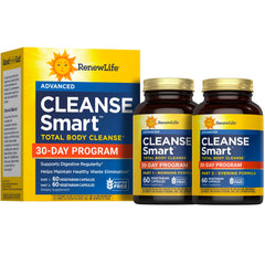 Renew Life caja frontal mostrando el programa y beneficios digestivos