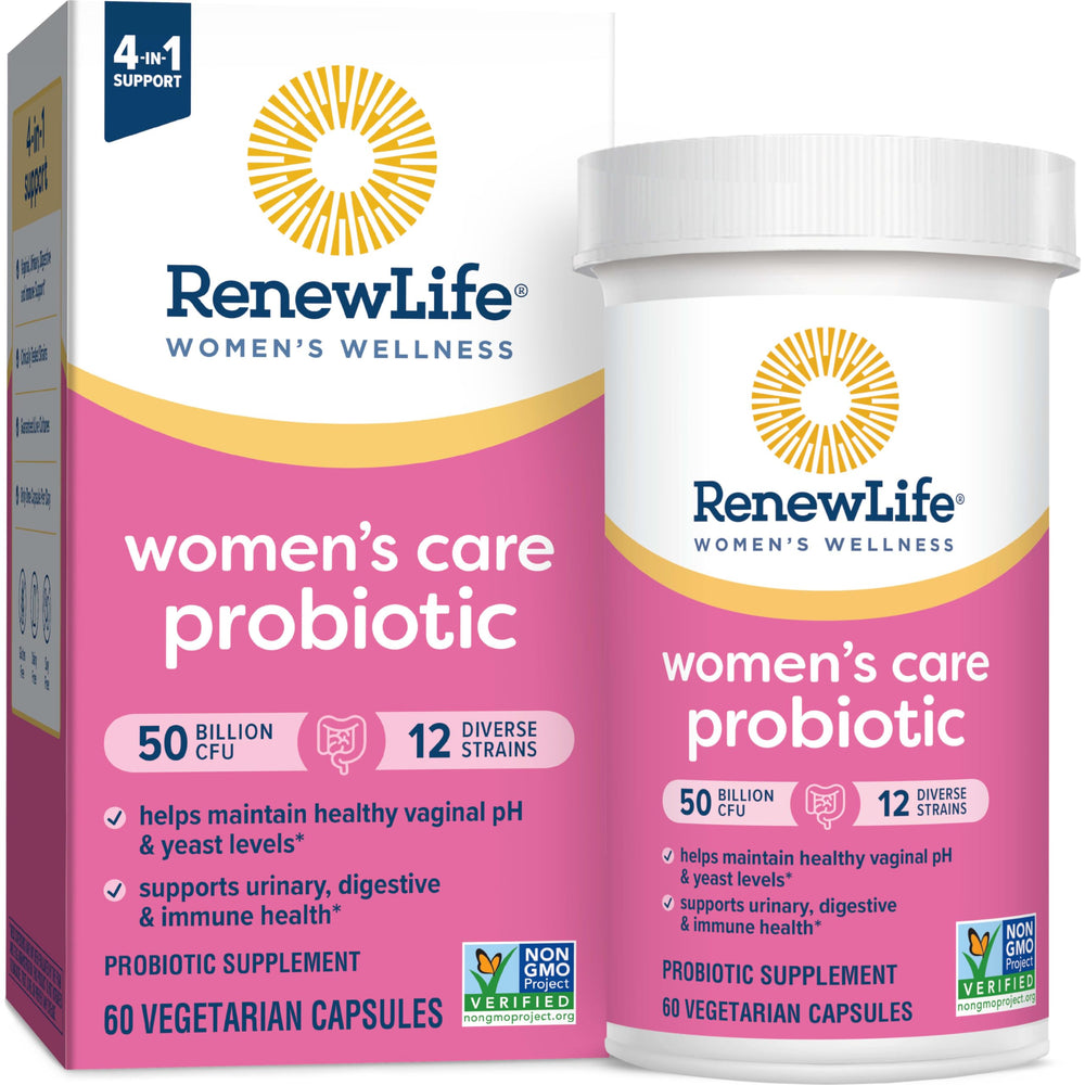 Renew Life sello de calidad y Non-GMO mostrando confianza y pureza