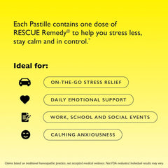 Detalle de esencias florales, RESCUE Bach Pastillas, sabor sandía, bienestar sensorial.