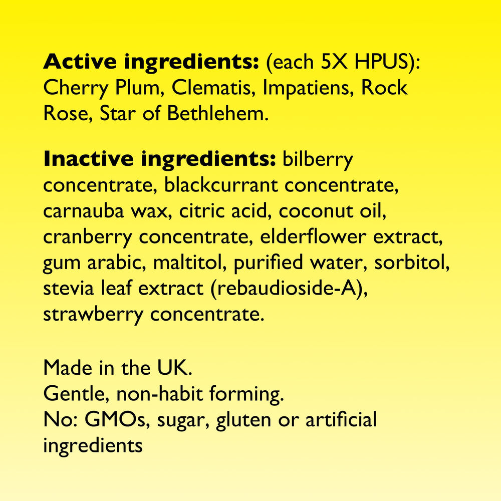 Caja de 35 pastillas RESCUE Bach, conveniencia para casa o trabajo