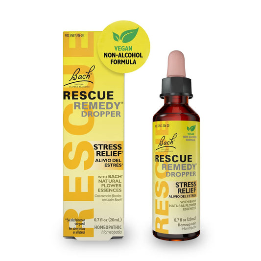 RESCUE cuentagotas en botella de 20 mL para apoyo emocional