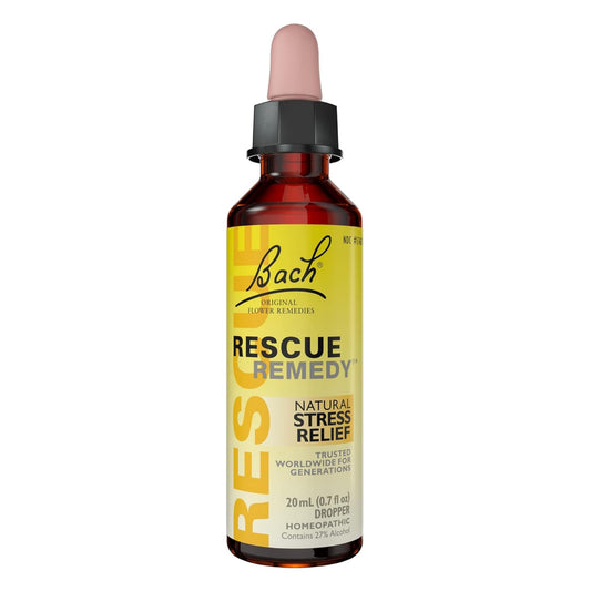 RESCUE REMEDY, gota del cuentagotas amarillo para calma rápida
