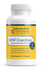 Researched Nutritionals frasco frontal mostrando diseño y claridad del producto