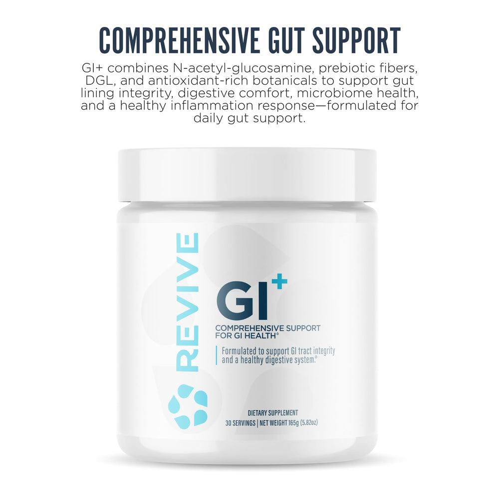 Revive MD GI Plus: cuchara medidora facilita una dosis diaria para apoyar la digestión