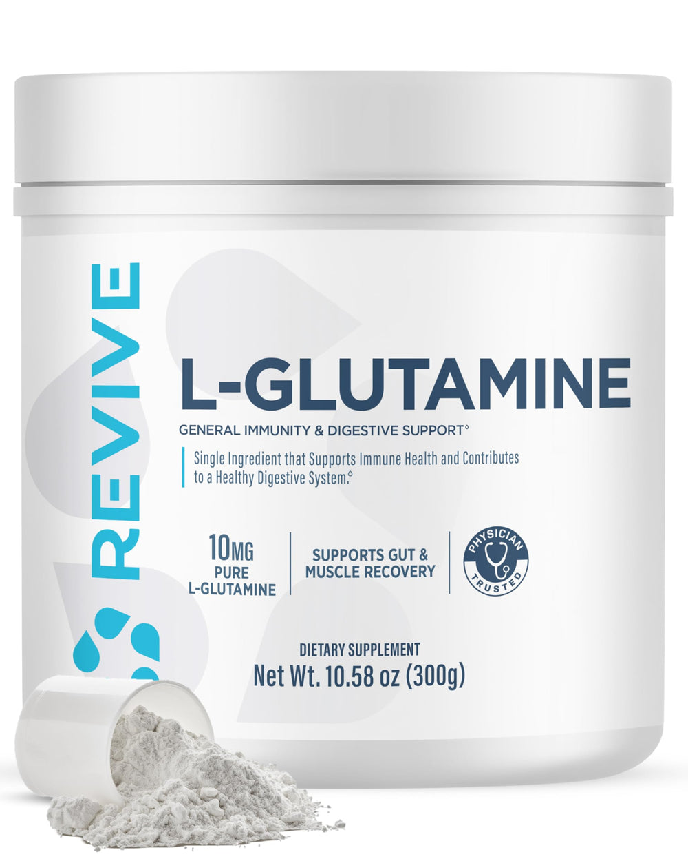 Revive envase frontal mostrando la etiqueta, claridad sobre ingredientes y beneficios
