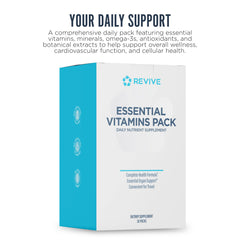 Revive MD paquetes diarios abiertos, fáciles de llevar para apoyo nutricional en movimiento
