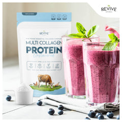 Revive Naturals mezclado en batidora para bebidas cremosas y sin grumos