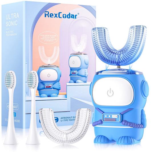 RexCodar cepillo astronauta frontal mostrando diseño atractivo y facilidad de agarre